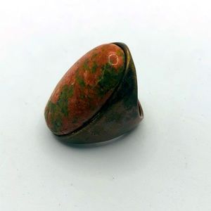 Unique orange and green ring